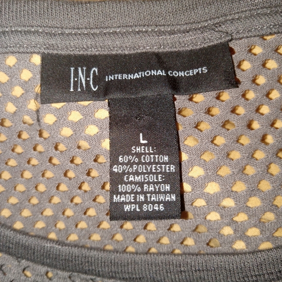 🩶💛🖤 NWOT Womens INC Mesh Top (1) Beatles Band Unisex Tank (1) Large Duo - Picture 5 of 7